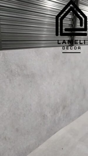 Гибкий мрамор SPC LameliDecor серый цемент SPCM004 3 мм