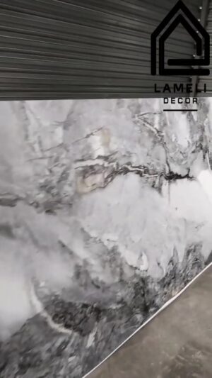 Гибкий мрамор SPC LameliDecor светло серый мрамор глянец SPCM210 3 мм